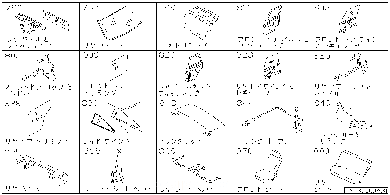 リア バック パネル & フィッティング