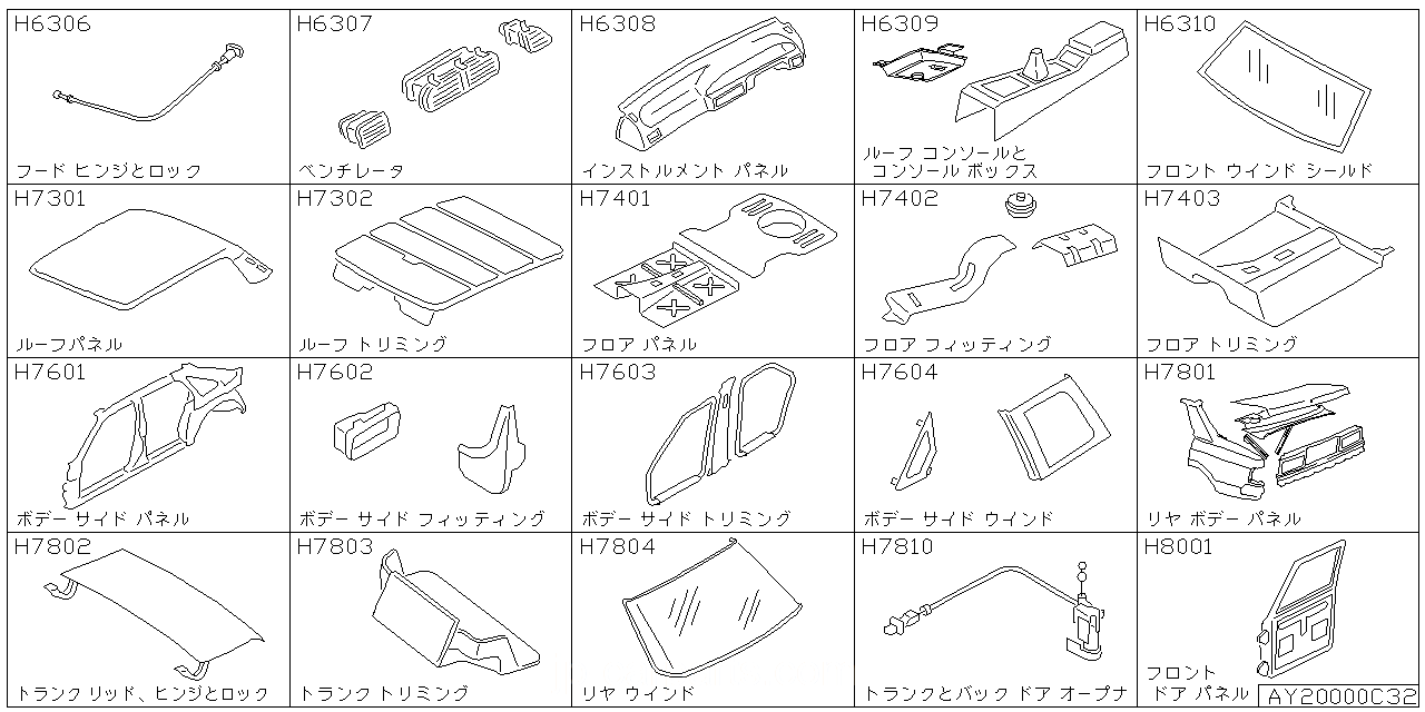 フード ヒンジ & ロック