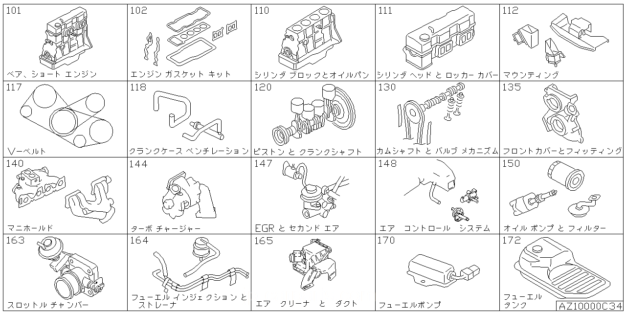 ベア & ショート エンジン アッセンブリ