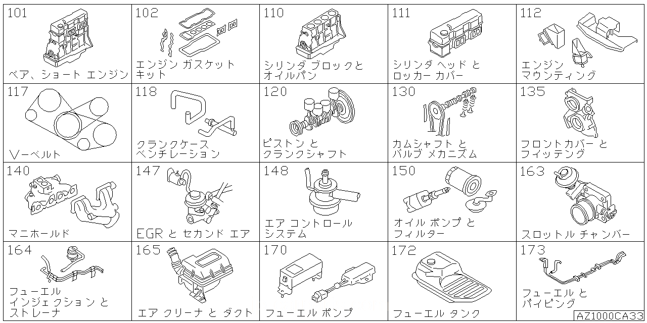 ベア & ショート エンジン アッセンブリ