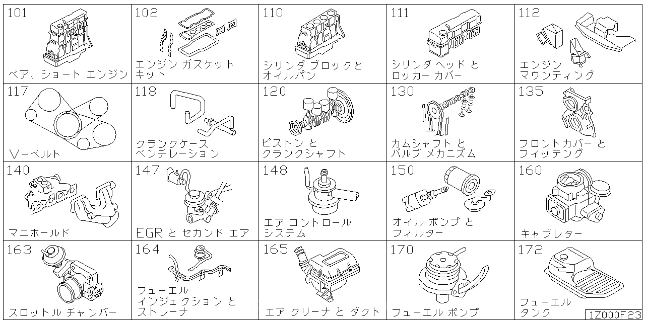 ベア & ショート エンジン アッセンブリ