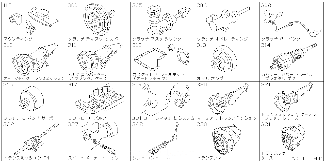 エンジン & トランスミッション マウンティング