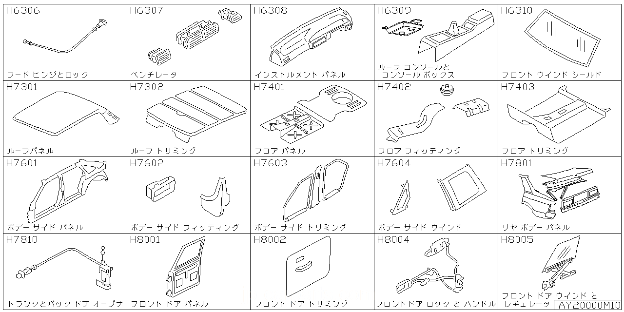 フード ヒンジ & ロック