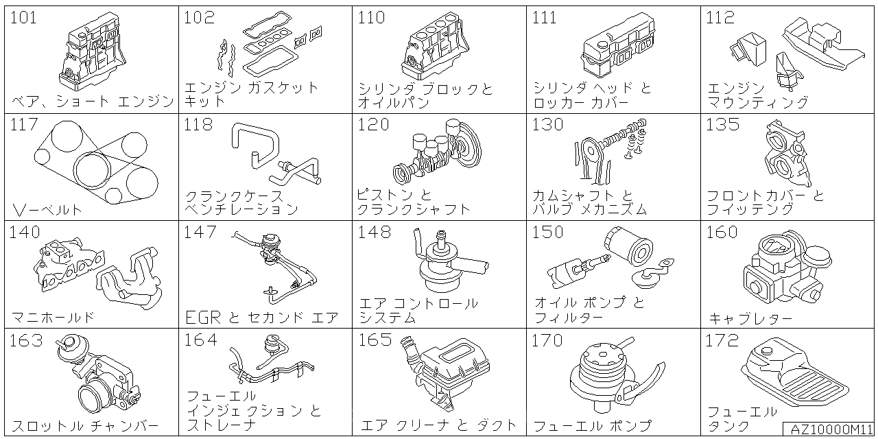 ベア & ショート エンジン アッセンブリ