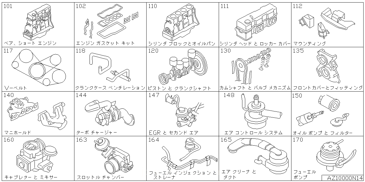 ベア & ショート エンジン アッセンブリ