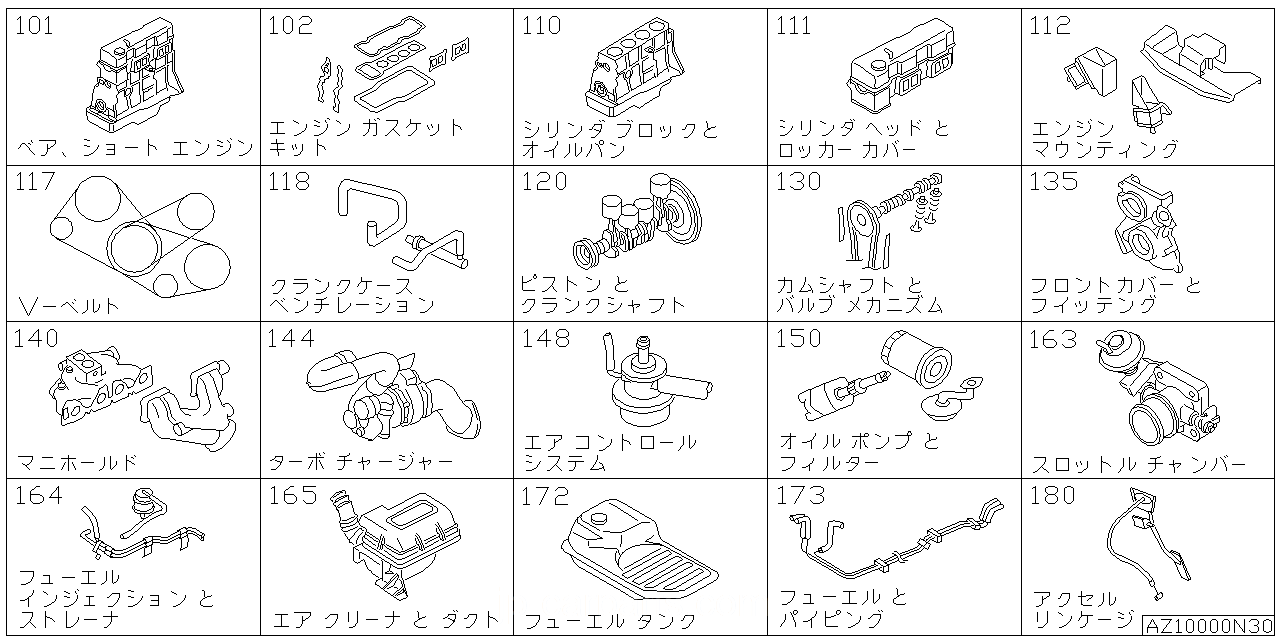 ベア & ショート エンジン アッセンブリ