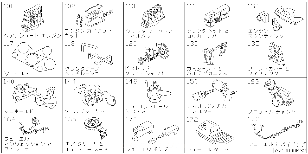 ベア & ショート エンジン アッセンブリ