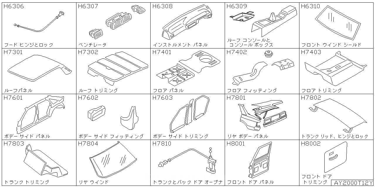 フード ヒンジ & ロック