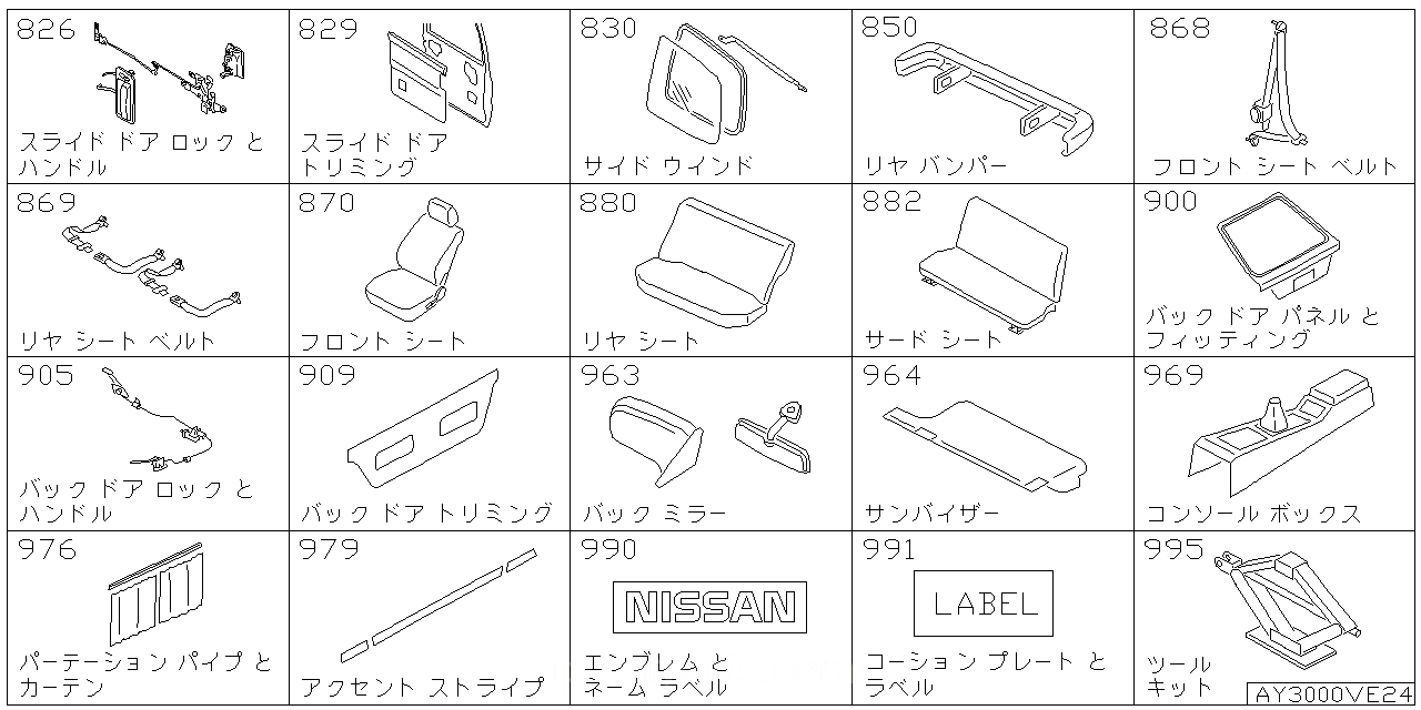 スライド ドアロック & ハンドル