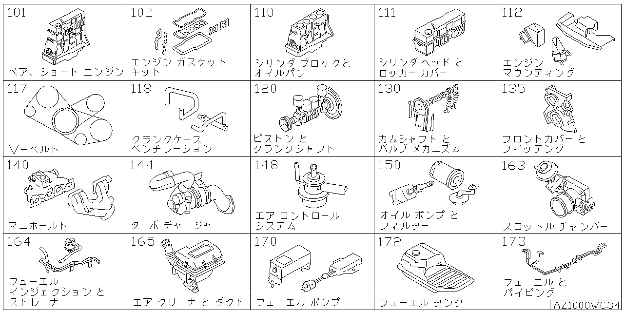 ベア & ショート エンジン アッセンブリ