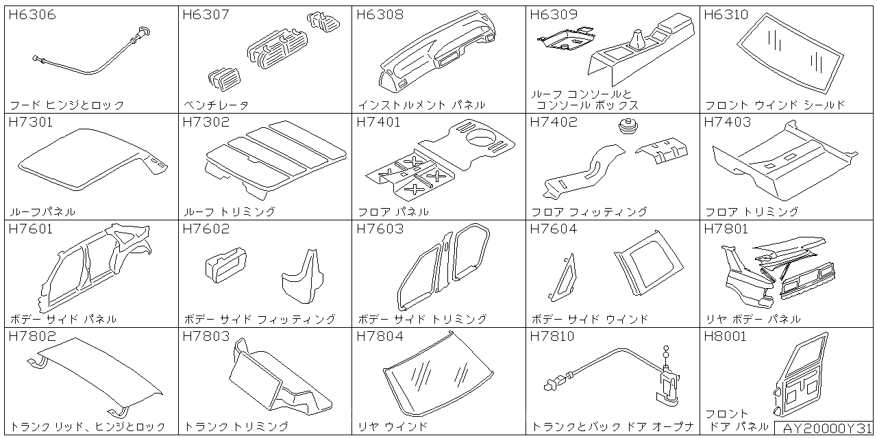 フード ヒンジ & ロック