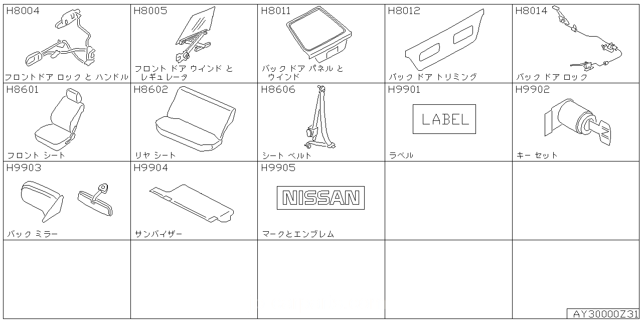 フロント ドアロック & ハンドル