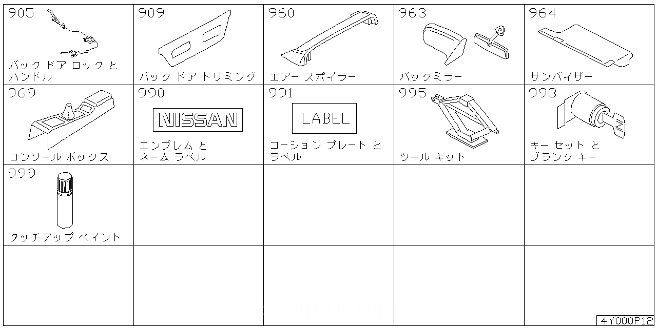 バック ドアロック & ハンドル