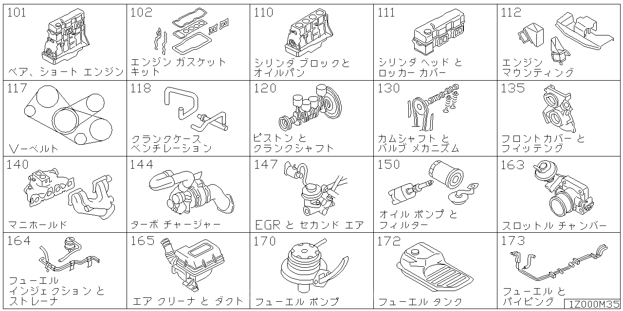 ベア & ショート エンジン アッセンブリ