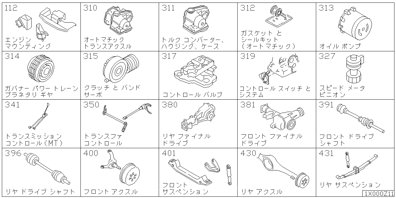 エンジン & トランスミッション マウンティング