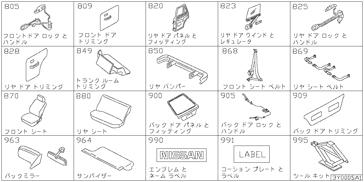 フロント ドアロック & ハンドル