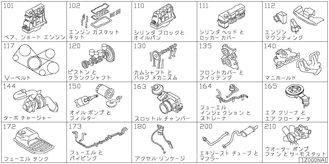 ベア & ショート エンジン アッセンブリ