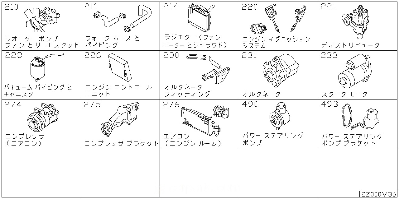 ウォーター ポンプ & クーリングファン & サーモスタッド