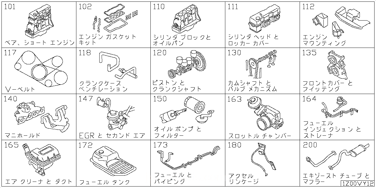 ベア & ショート エンジン アッセンブリ