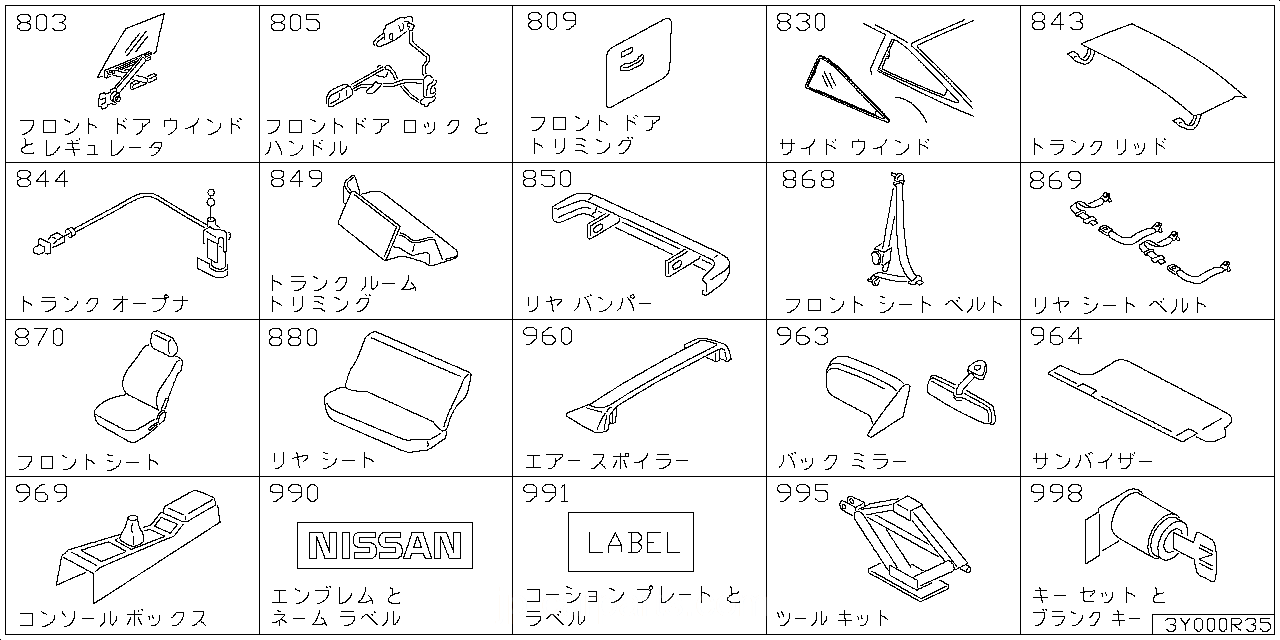 フロント ドア ウインドウ & レギュレター