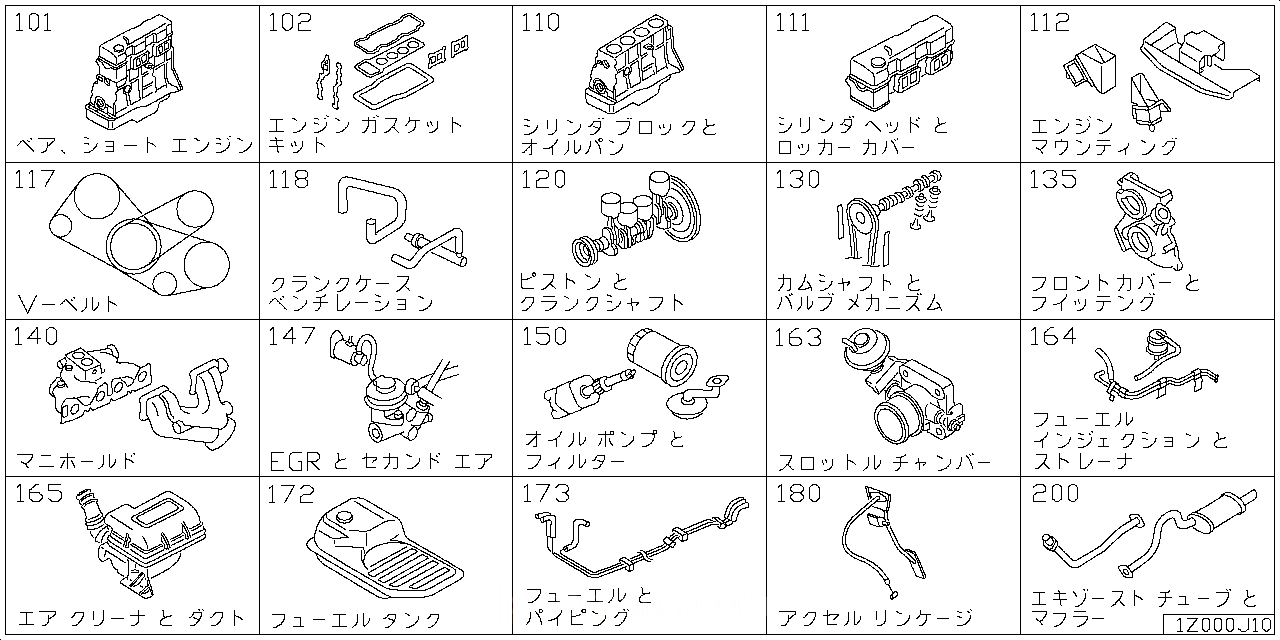 ベア & ショート エンジン アッセンブリ