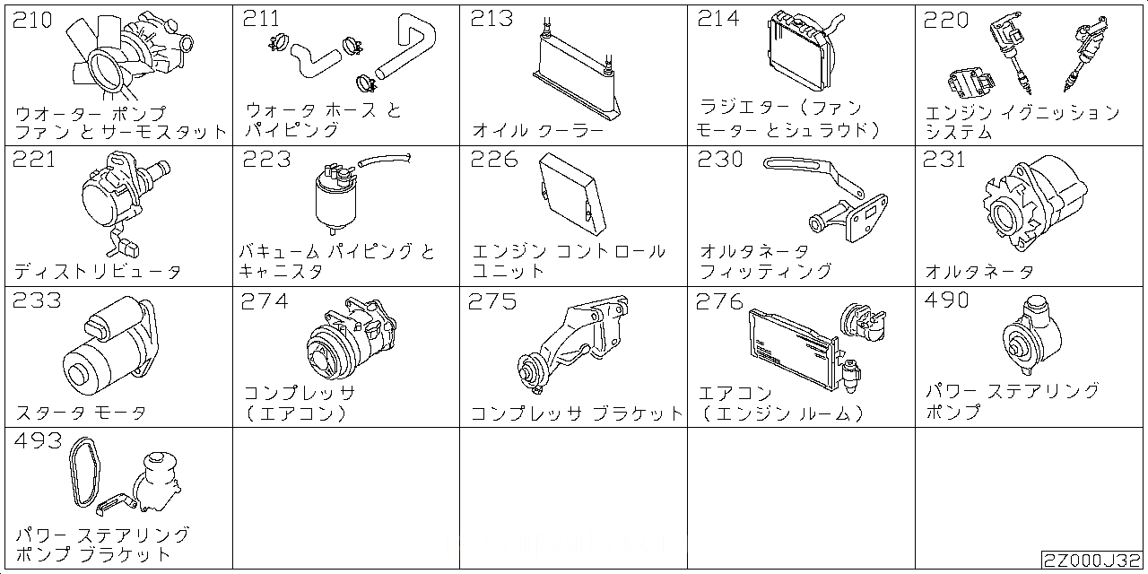 ウォーター ポンプ & クーリングファン & サーモスタッド