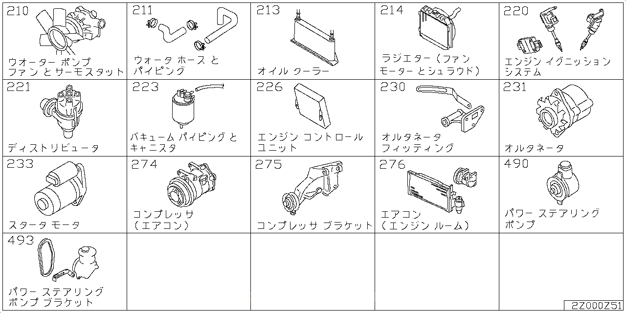 ウォーター ポンプ & クーリングファン & サーモスタッド