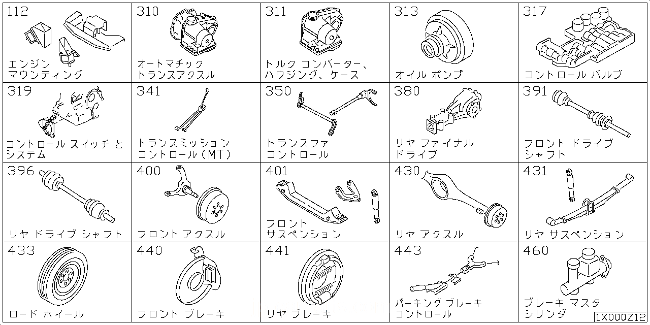 エンジン & トランスミッション マウンティング