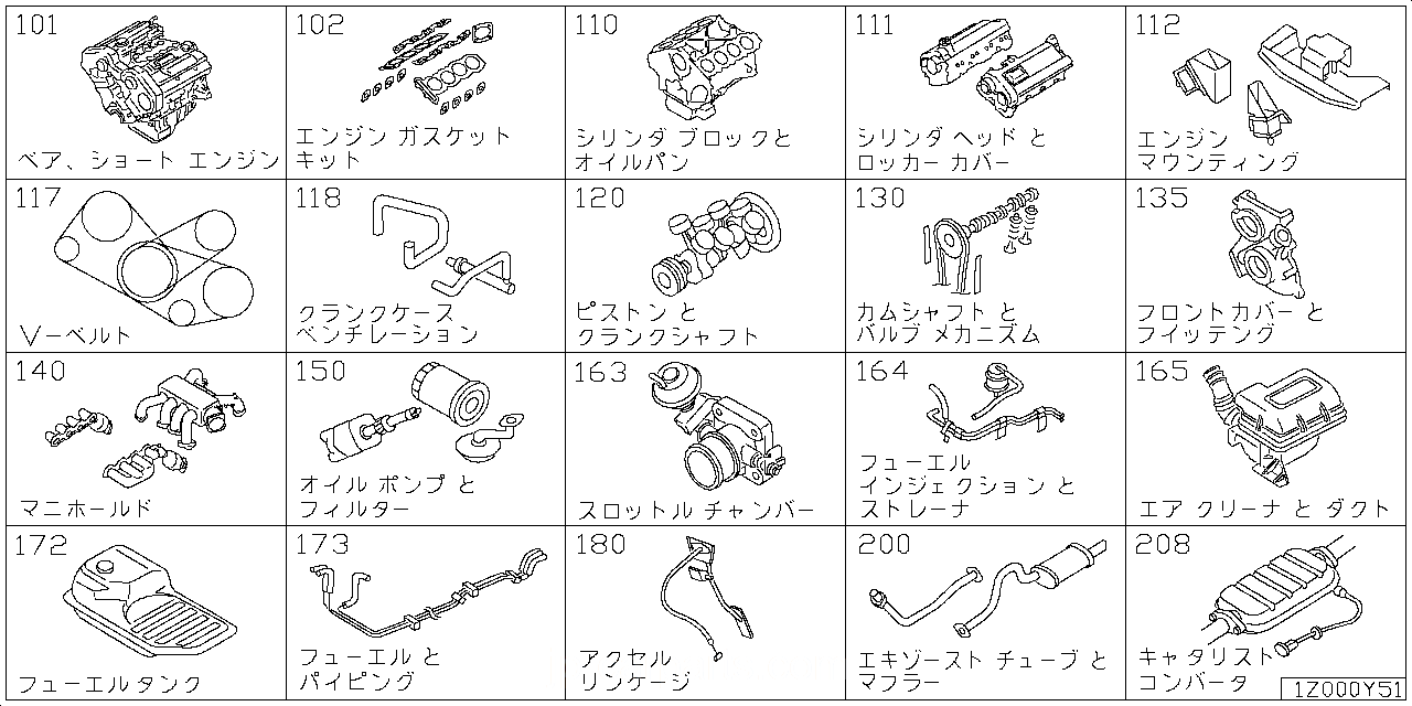 ベア & ショート エンジン アッセンブリ