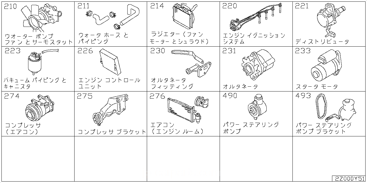 ウォーター ポンプ & クーリングファン & サーモスタッド