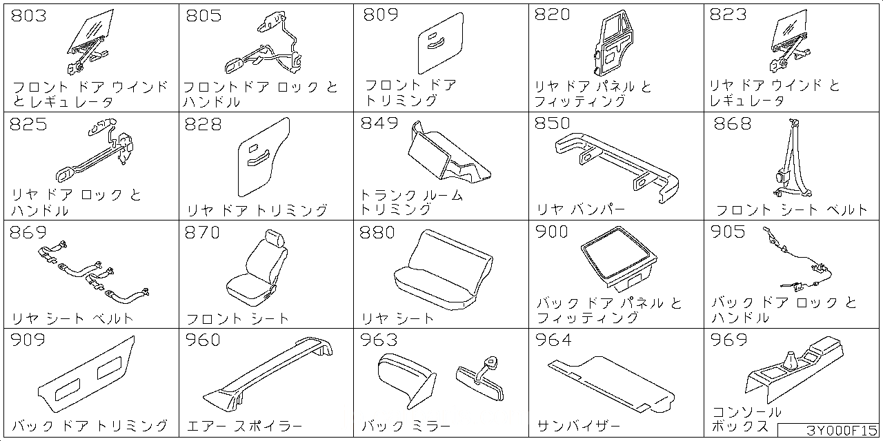 フロント ドア ウインドウ & レギュレター