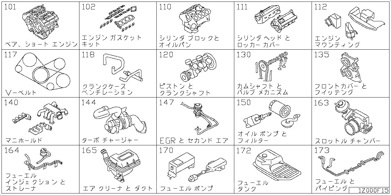 ベア & ショート エンジン アッセンブリ