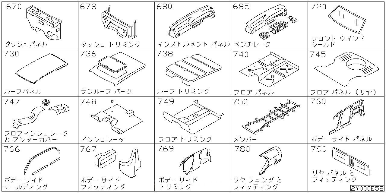 ダッシュ パネル