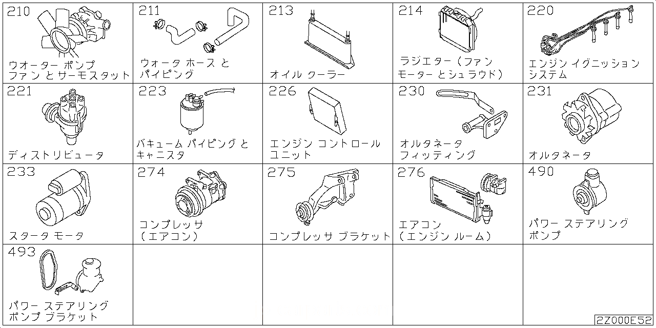 ウォーター ポンプ & クーリングファン & サーモスタッド