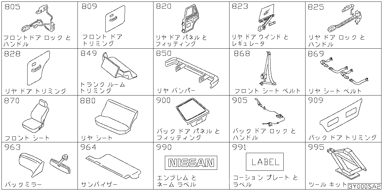 フロント ドアロック & ハンドル