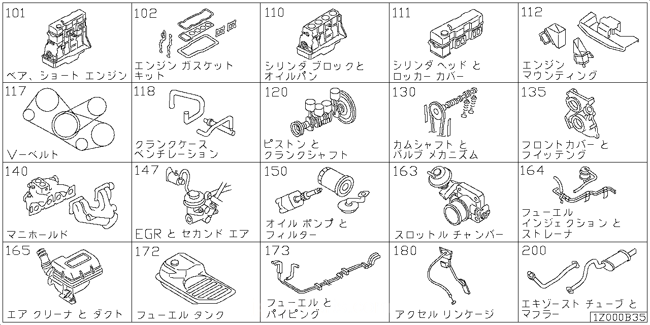 ベア & ショート エンジン アッセンブリ