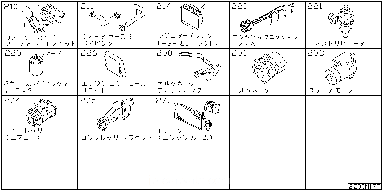 ウォーター ポンプ & クーリングファン & サーモスタッド