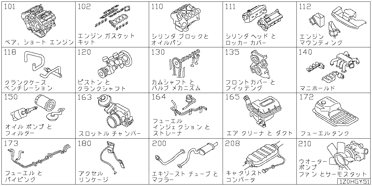 ベア & ショート エンジン アッセンブリ