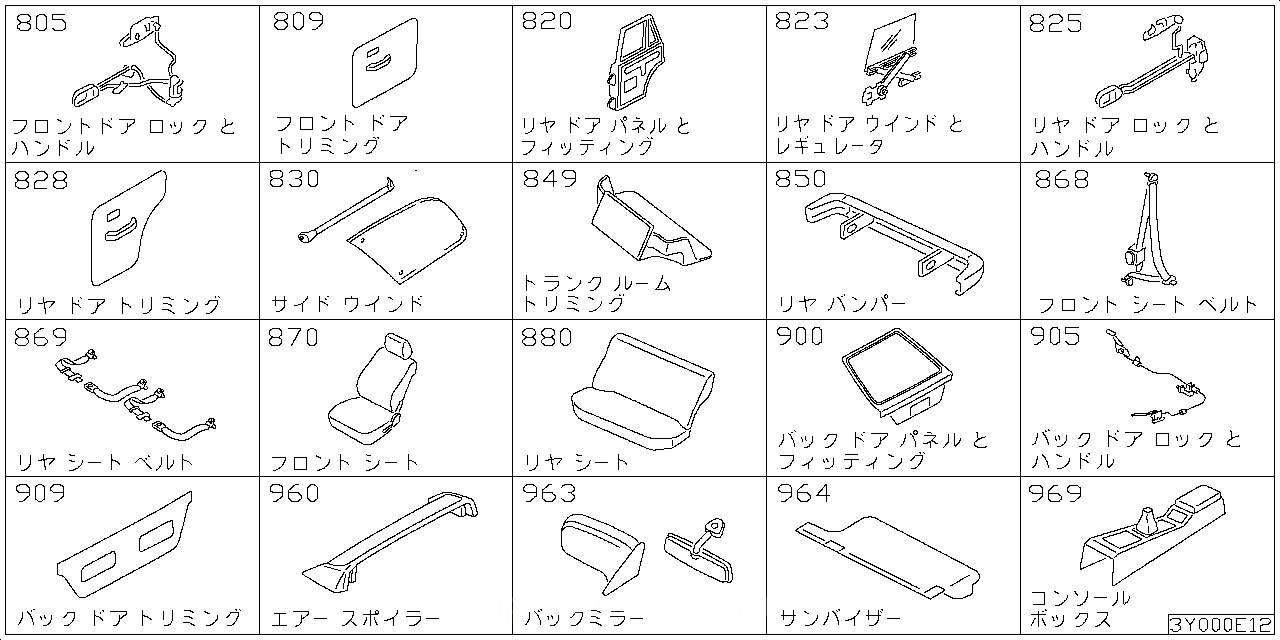 フロント ドアロック & ハンドル