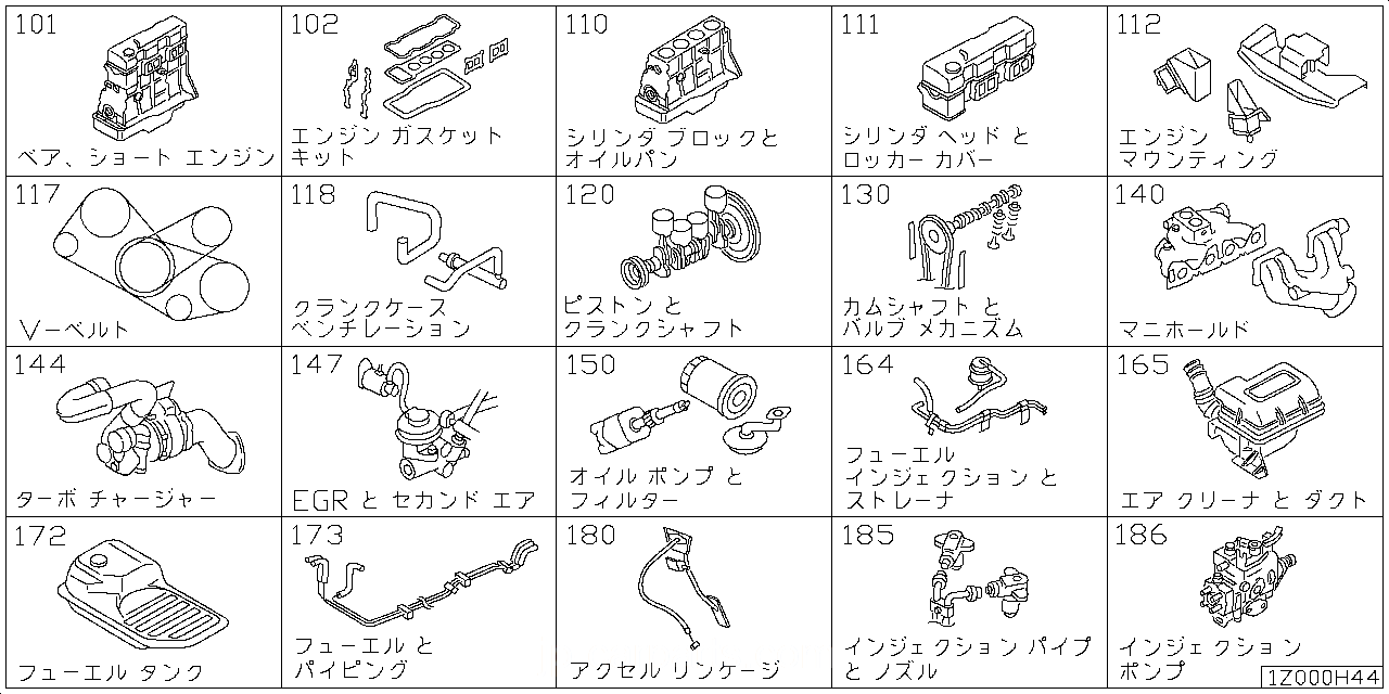 ベア & ショート エンジン アッセンブリ