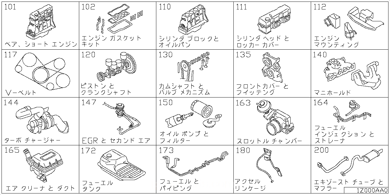 ベア & ショート エンジン アッセンブリ