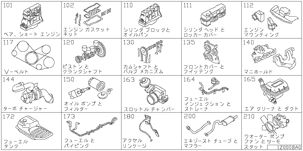 ベア & ショート エンジン アッセンブリ